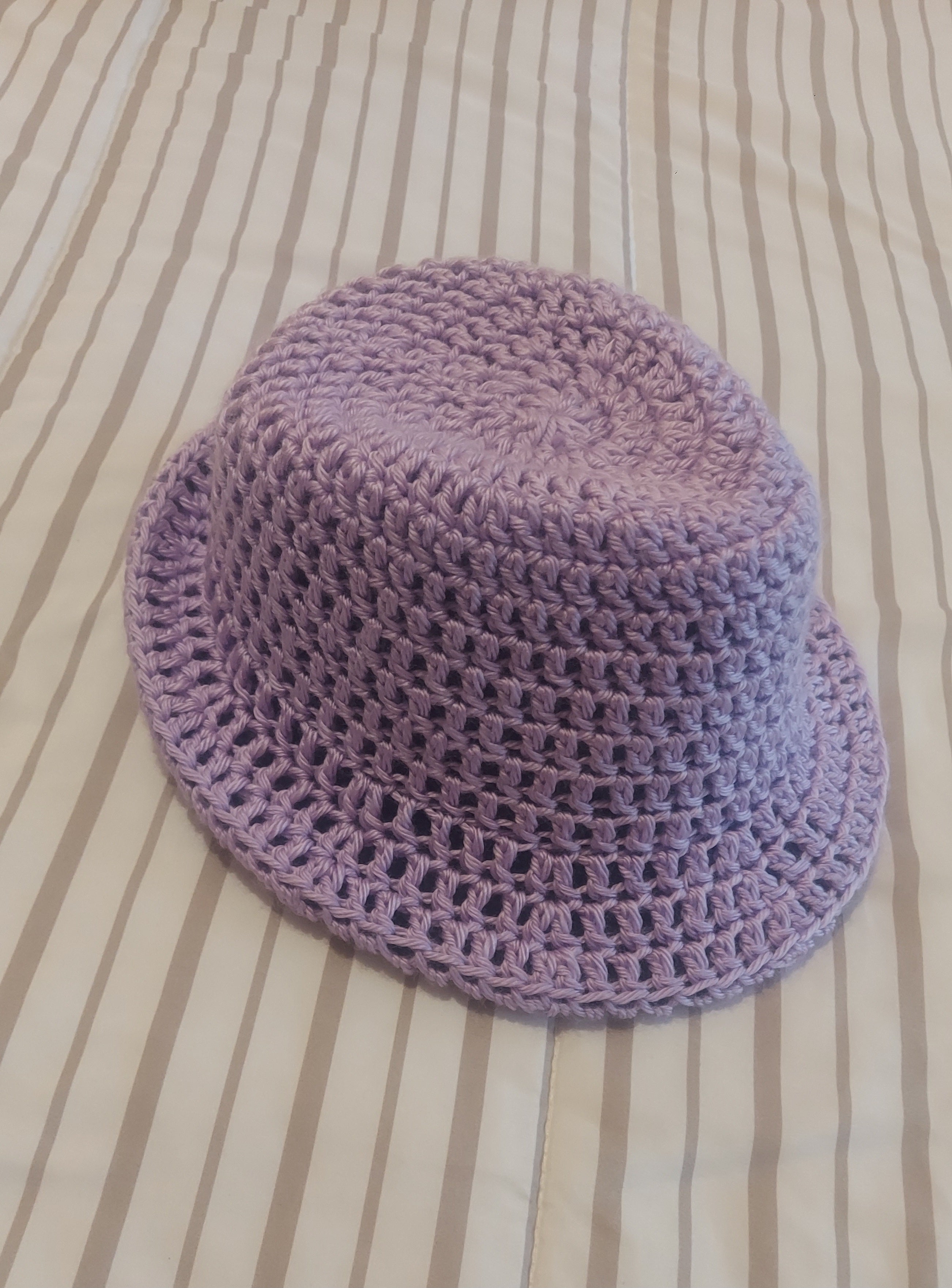 Lilac Artisan Crochet Fedora