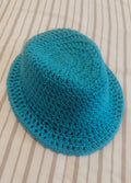 Turquoise Artisan Cochet Fedora