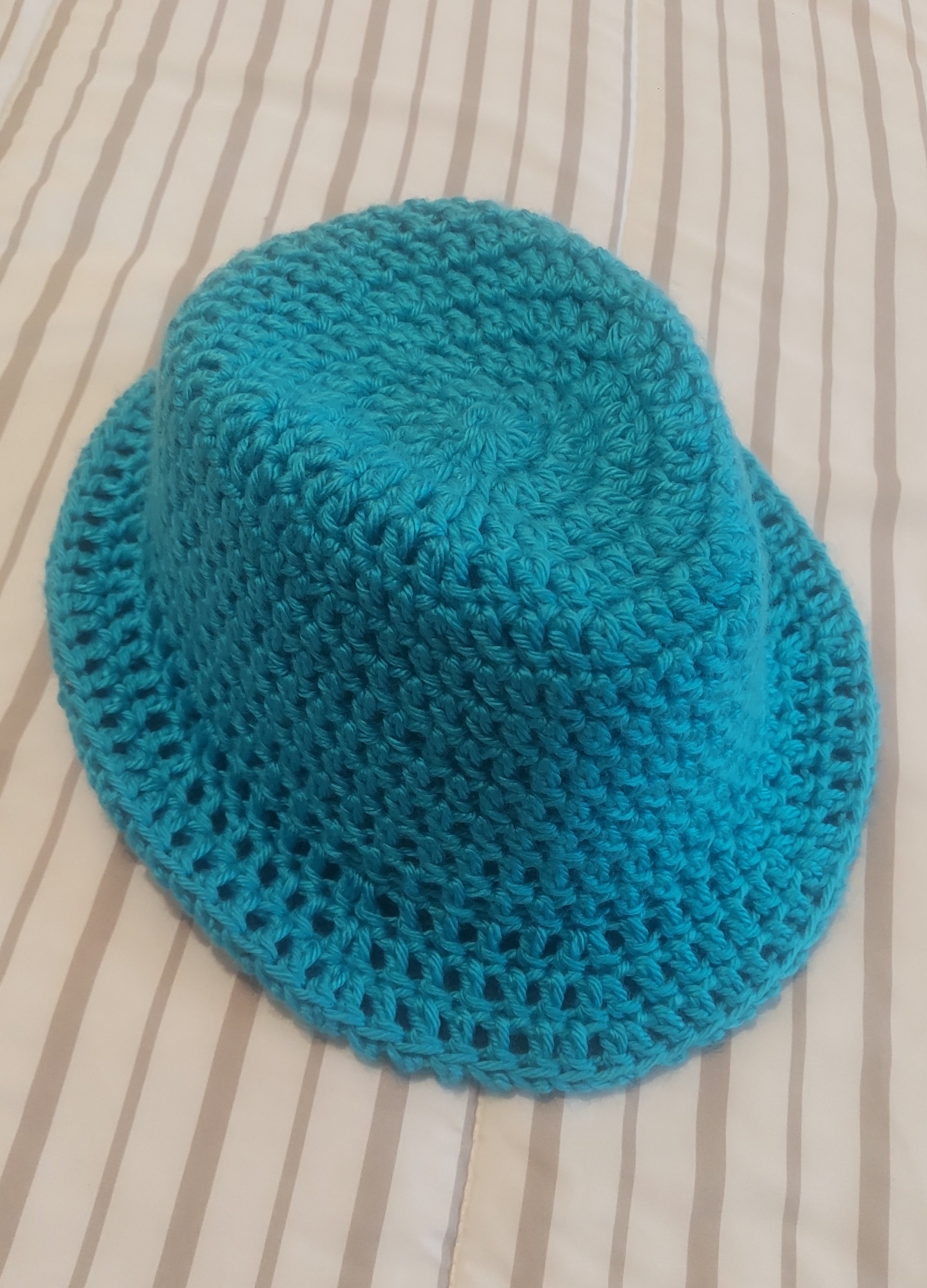 Turquoise Artisan Cochet Fedora