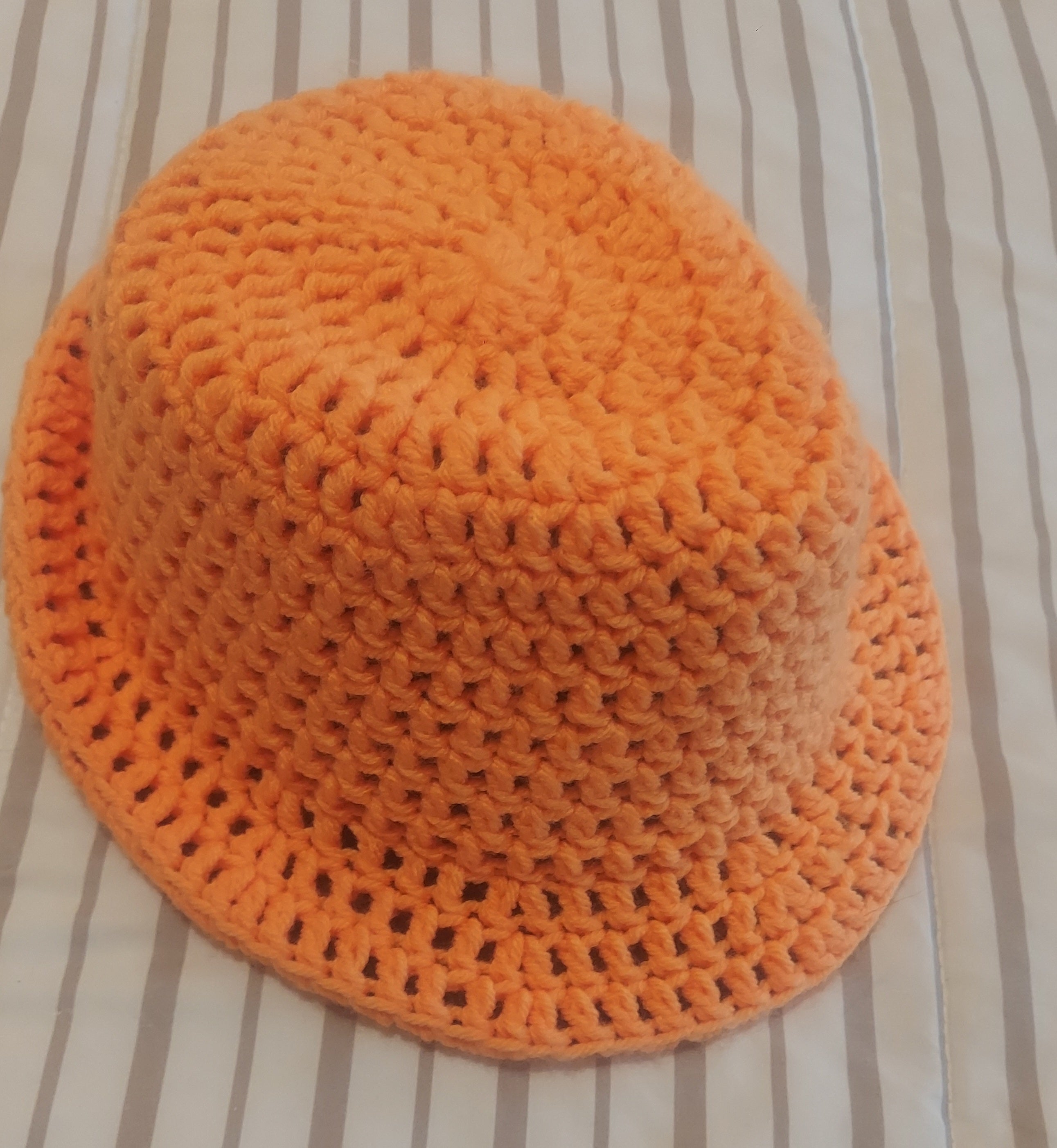 Orange (bright) Artisan Cochet Fedora