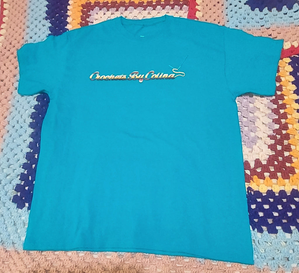 Blue Crochets By Colina short sleeve T-Shrt
